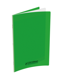 Cahier pp vert 24x32 140p séyès 90g piqure