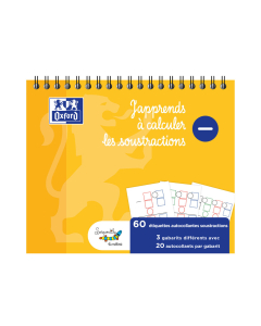 bloc 60 gabarits de soustraction 15x12,5cm