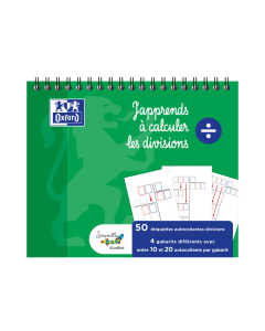 bloc 60 gabarits de division 15x12,5cm