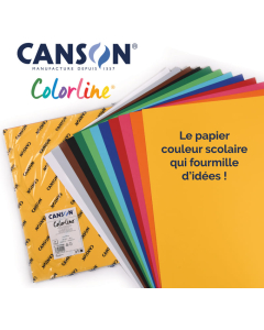 Colorline 25f papier dessins coloris assortis 50x65cm 150g