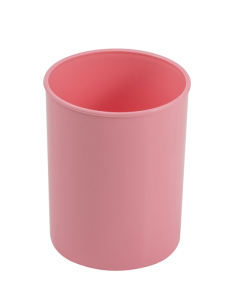 Pot à crayons opaque pastel rose
