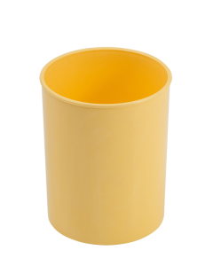 Pot à crayons opaque pastel jaune