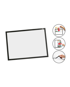 cadre affichage magnetique a4 coloris noir