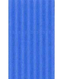 1 f carton ondulé grosse cannelure 0,70x2m bleu