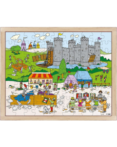 Puzzle château et chevaliers