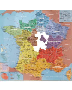 Puzzle carte de france des départements