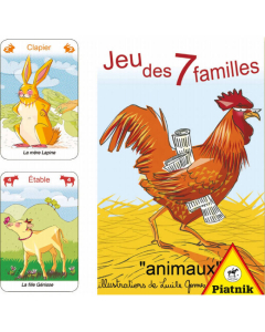 Jeu des 7 familles animaux de la ferme