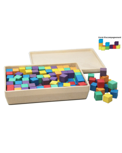 150 cubes colorés
