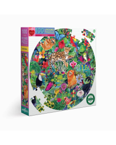 Puzzle rond la forêt tropicale - 100 pièces