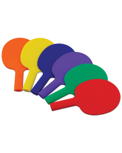 6 raquettes tennis de table plastique coloris assortis
