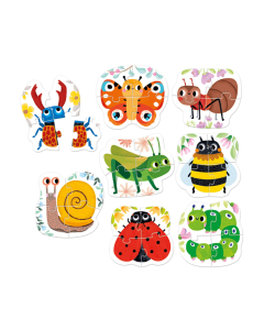 puzzles les petetes creatures 8 x 4 pieces