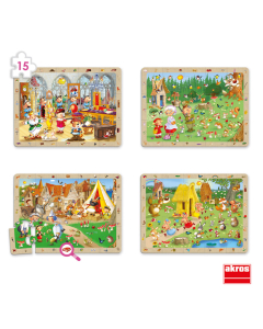4 puzzles d'observation les contes classiques