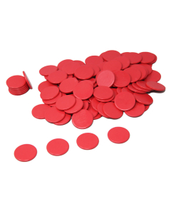 100 jetons coloris rouge