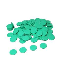 100 jetons coloris vert