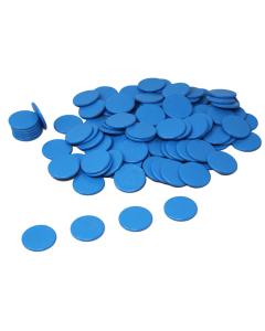100 jetons coloris bleu