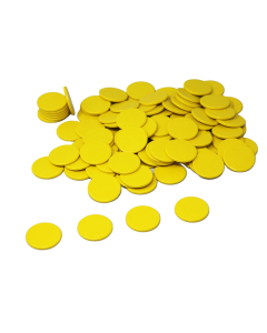 100 jetons coloris jaune