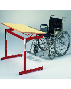 table isa pmr 100 x 60cm coloris rose anglais