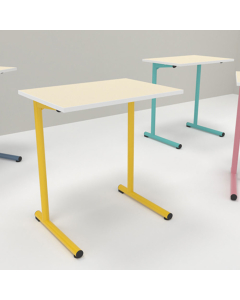 table s2 1 personne 50*70 t6 rose anglais - plateau seringa - chant abs blanc