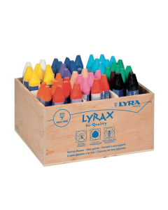 Lyrax classpack 48 craies à la cire géantes coloris assortis
