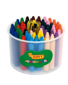 Jovi pot 60 maxi-crayons à la cire coloris assortis