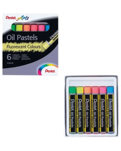 Pentel arts 6 pastels coloris fluos assortis