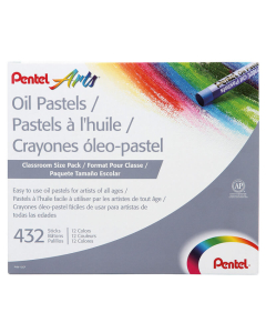 Pentel arts classpack 432 pastels coloris assortis