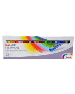 Pentel arts 25 pastels coloris assortis