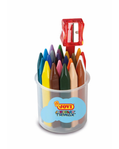 Triwax pot 24 maxi crayons à la cire coloris assortis