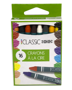 16 crayons cire 9cm 1er prix