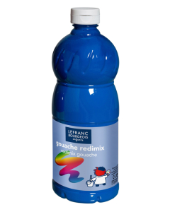 Lefranc flacon gouache 1l cyan