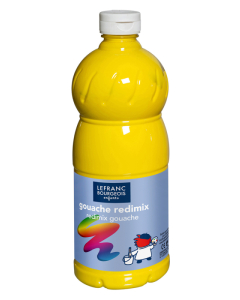 Lefranc flacon gouache 1l jaune primaire