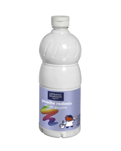 Lefranc flacon gouache 1l blanc