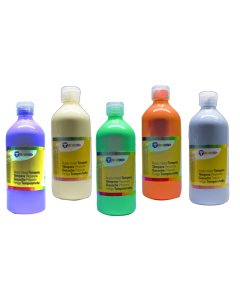 Gouache pastel 5 flacons 250ml assortis