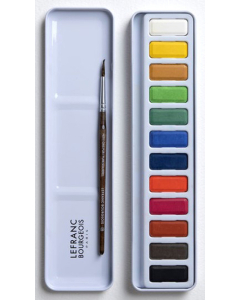 12 pastilles aquarelle fine assorties