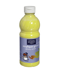 Acryl glossy flacon 500ml jaune primaire