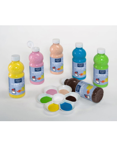 Acryl glossy 6 flacons 500ml coloris vitaminés