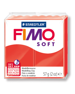 Fimo soft rouge indien pain 57g