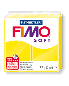 Fimo soft jaune citron pain 57g