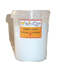 Ciment joint poudre coloris blanc pot 500g