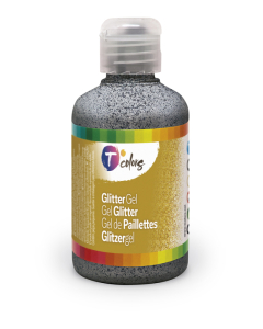 Gel pailleté flacon 250ml argent