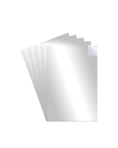 5 feuilles papier miroirs adhésives a4