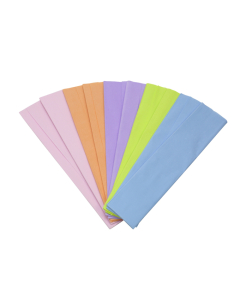 10f crépon standard 0,5x2m 5 coloris pastels assortis