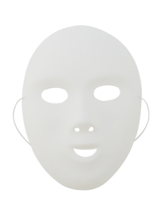 12 masques blancs enfants