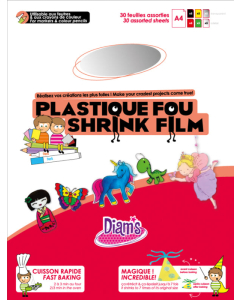 30 feuilles plastique dingue coloris assortis