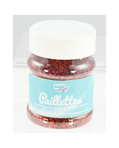 Paillettes scintillantes rouge pot 150ml