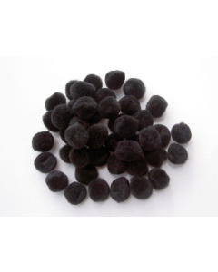 45 pompons noirs 15mm