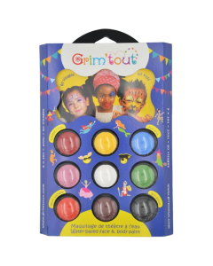 Palette maquillage carnaval 9 coloris