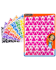 2160 gommettes triangles tailles et coloris assortis