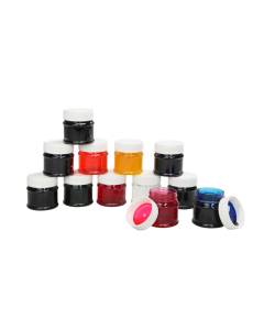 Vernis vitrail à l'eau 12 flacons 50ml coloris assortis