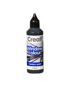 Contour pour peinture vitre 80ml noir